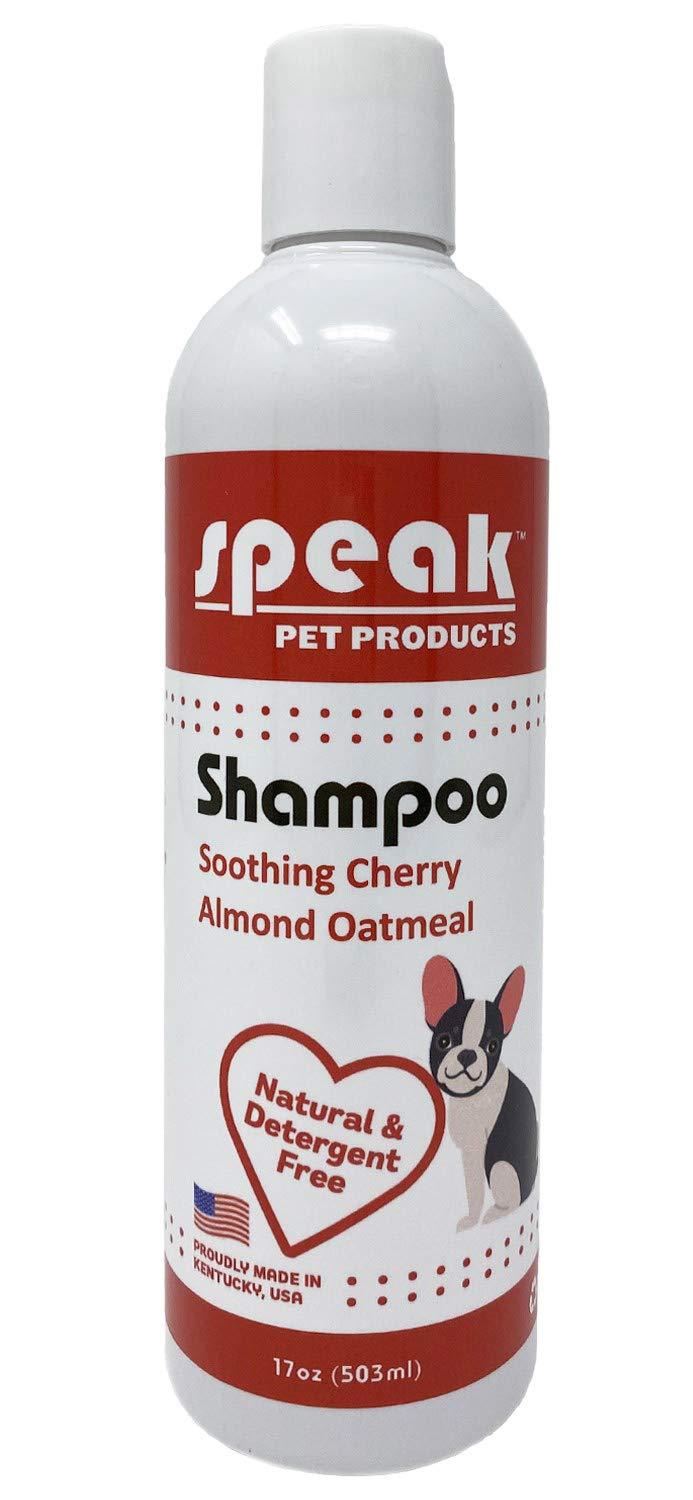 [Australia] - Speak Pet Products Natural Moisturizing Soothing Cherry Almond Oatmeal Shampoo, 17 Ounce Bottle 