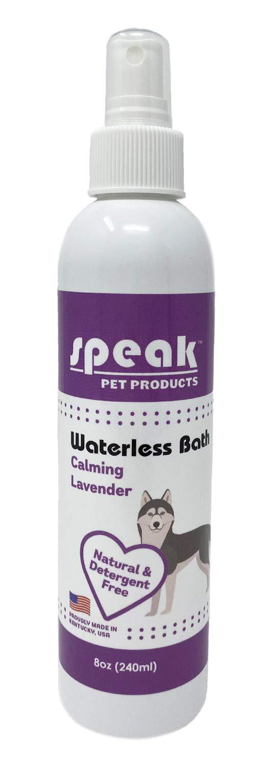 [Australia] - Speak Pet Products Natural Moisturizing Calming Lavender Waterless Bath Spray, 8 Ounce Bottle 