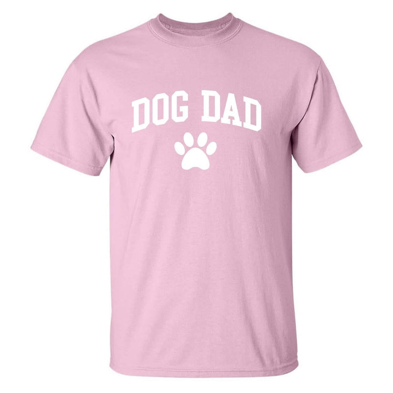 [Australia] - zerogravitee Dog Dad Adult Short Sleeve T-Shirt Small Pink 