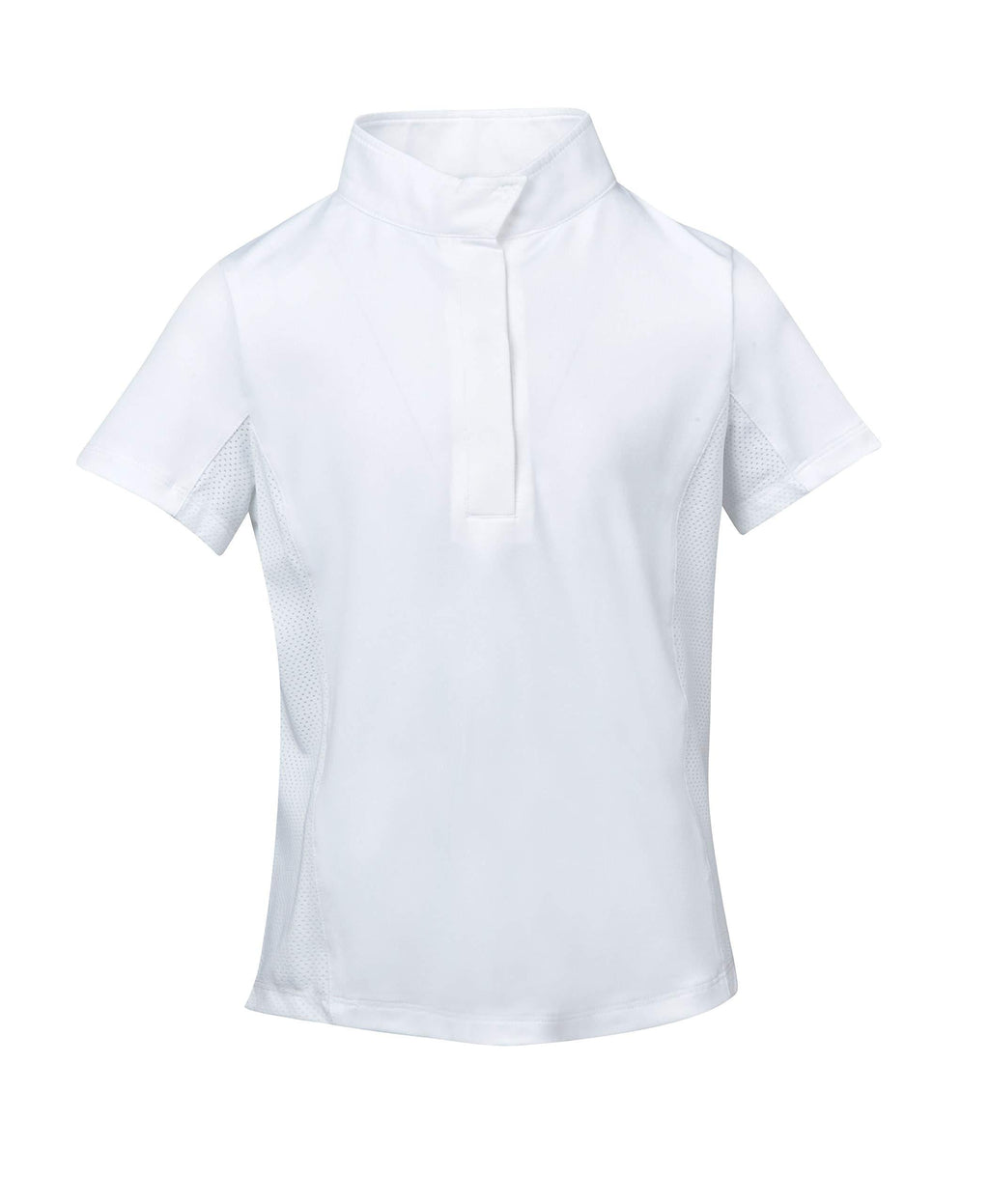Dublin Ria Short Sleeve Competition Shirt White/Navy Ladies XLarge - PawsPlanet Australia