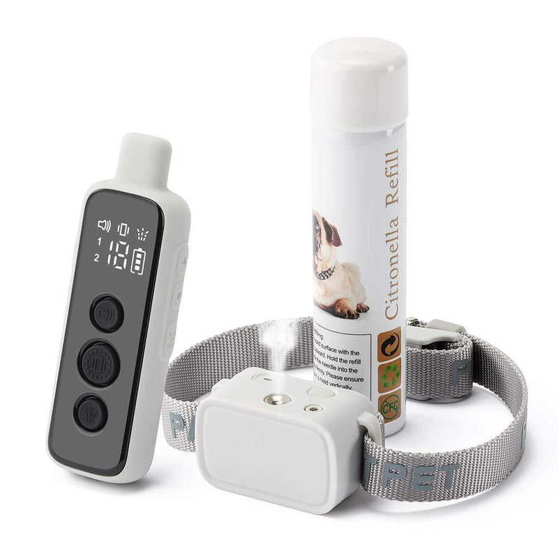 [Australia] - Citronella Dog Training Collar with Remote Control,3 Using Modes Spray Vibration and Beep,Spray Dog Bark Collar,1000ft Range Harmless Safe Humane No Shock Anti-Bark (Include a Citronella Spray) 