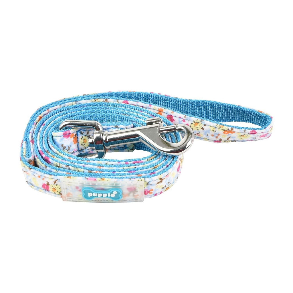 Puppia Wildflower Lead - Sky Blue - M - PawsPlanet Australia