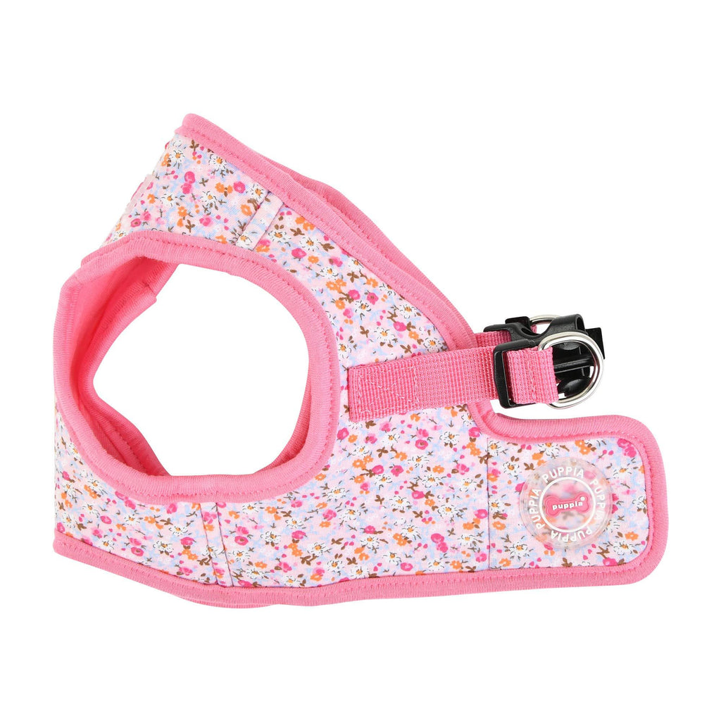 Puppia Wildflower Harness B Small PINK - PawsPlanet Australia