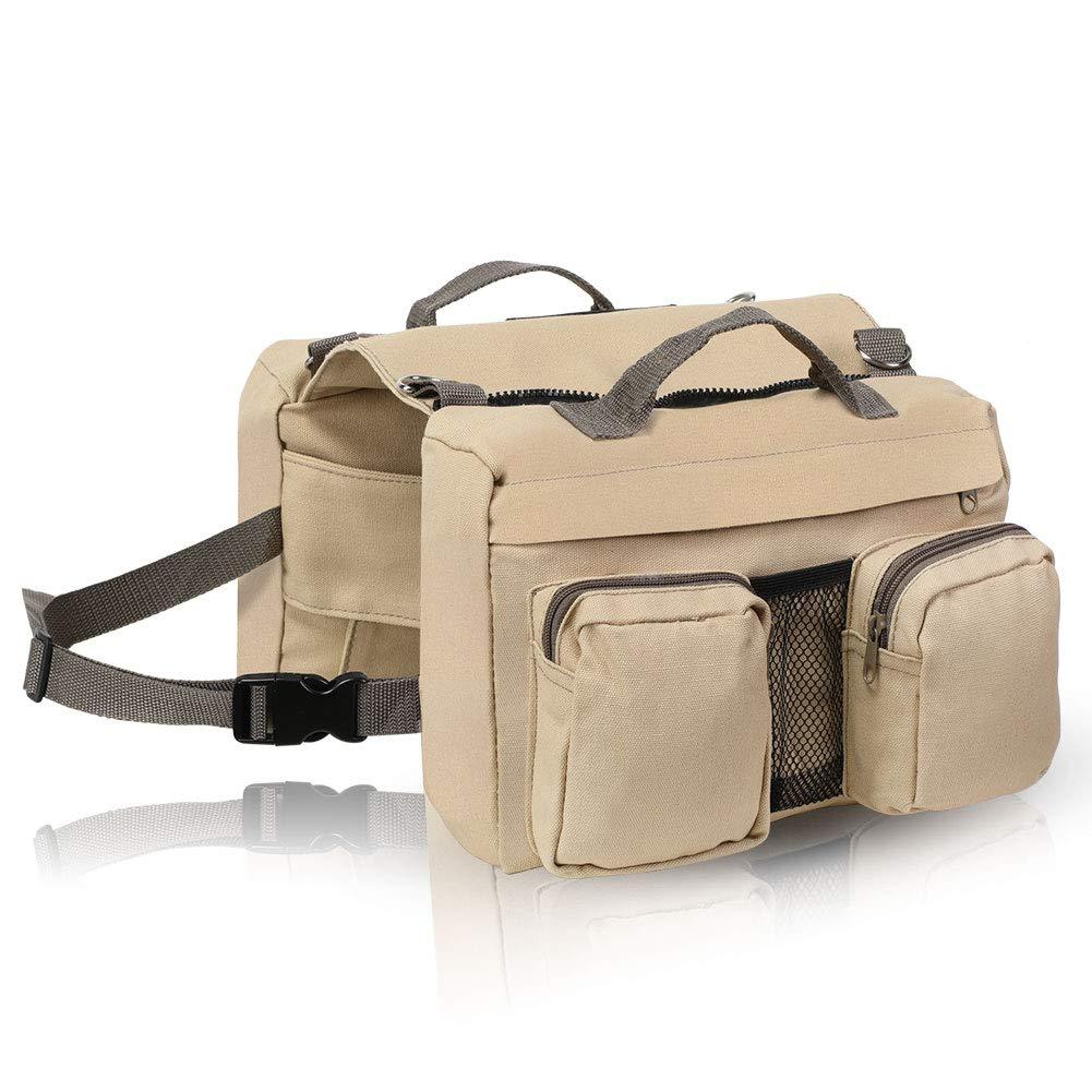 [Australia] - YOUTHINK Dog Hiking Backpack, Dog Pack Saddle Bag for Travel Camping Dog Vest with Pockets Suit for Medium & Large Dogs 