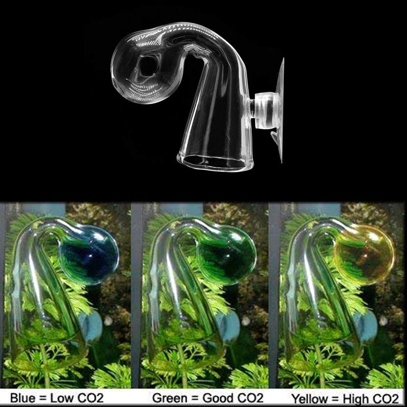 [Australia] - Ailinda CO2 Drop Glass Checker Aquarium Fish Tank Monitor CO2 Indicator for Planted Fish Tank Aquariums 