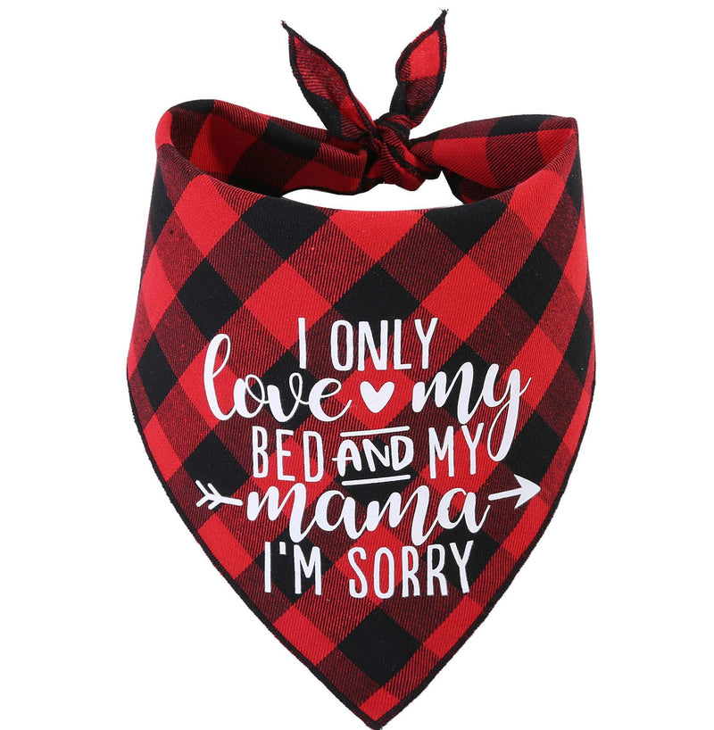 [Australia] - JPB Buffalo Plaid Dog Bandana,Triangle Dog Scarf for Medium Large Dogs, for Dog Lovers Owner Mother's Day 