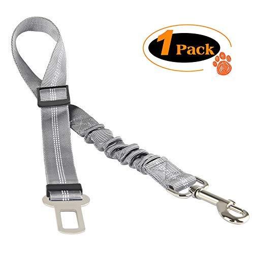 [Australia] - Fashion&cool Dog Seat Belt, Adjustable Elastic Durable Nylon Pet Dog Car Safety Belt Cat Seat Belt Pet Puppy Safety Leash Leads Car Vehicle Seat Belt for Dogs,Cats and Pets Light-Grey 