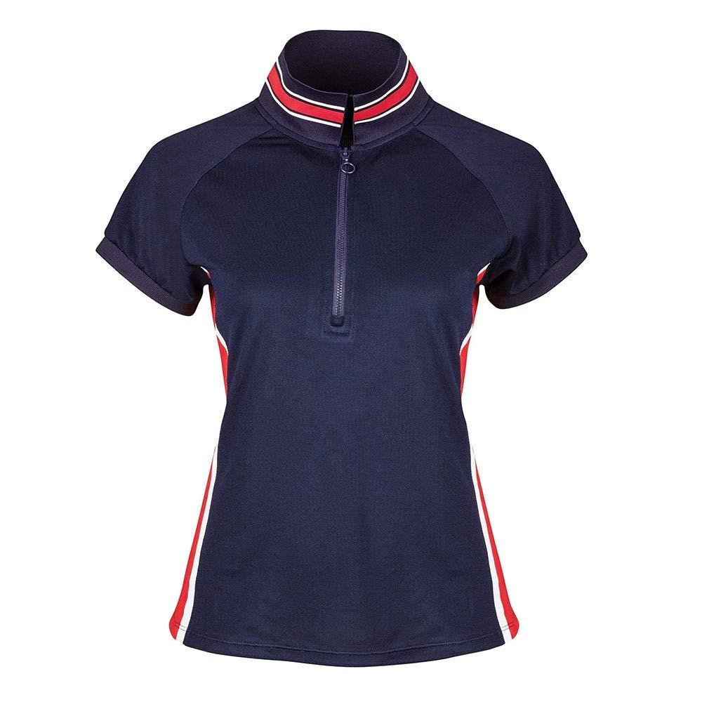 Dublin Ladies Alexis Short Sleeve Team Technical 1/4 Zip Polo Navy Large - PawsPlanet Australia