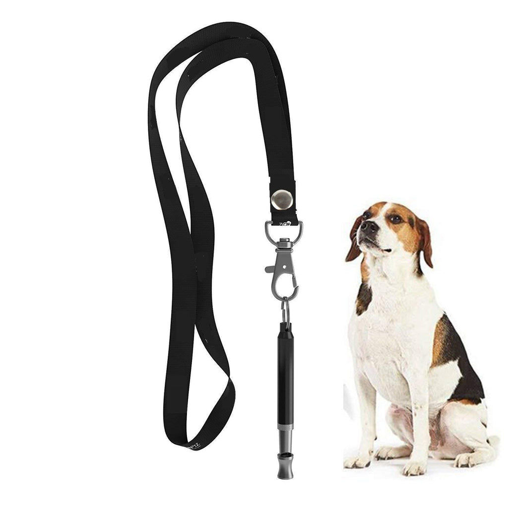 ZDCDEALS Dog Whistle, 2020 Upgrade Dog Whistle to Stop Barking Adjustable Pitch Ultrasonic Safety Stainless Steel Dog Training Whistle- Dog Whistles with Free Lanyards (4inch) - PawsPlanet Australia