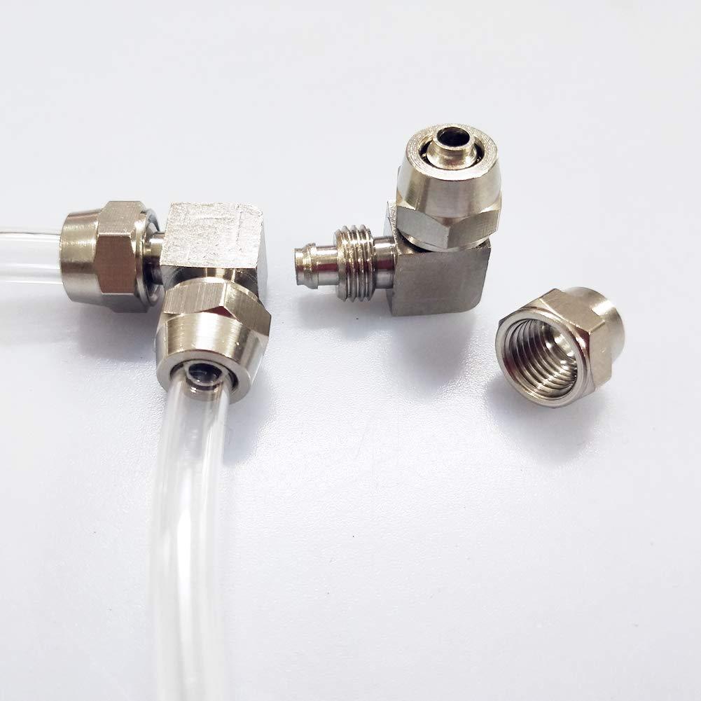 [Australia] - BASE WAVE Aquarium CO2 Tubing Line Elbow Conector(Pack of 2) CO2 Line Reforming Fittings 