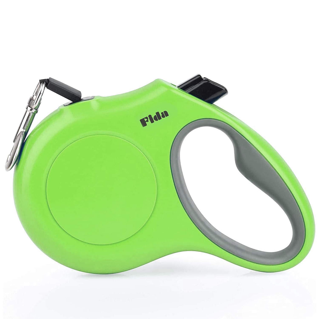 Fida Retractable Dog Leash, 10ft Heavy Duty Pet Walking Leash for X-Small Dog or Cat up to 18 lbs, Tangle Free. One-Hand Brake (X-Small, Green) - PawsPlanet Australia