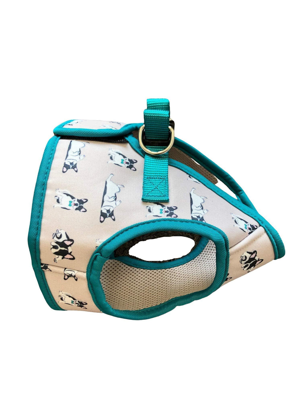 [Australia] - QTpawz French Bull Dog Step in Harness - Easy On Design with Velcro - Perfect for Frenchie Puppies or Smaller Sized French Bull Dogs and Frenchtons Large 