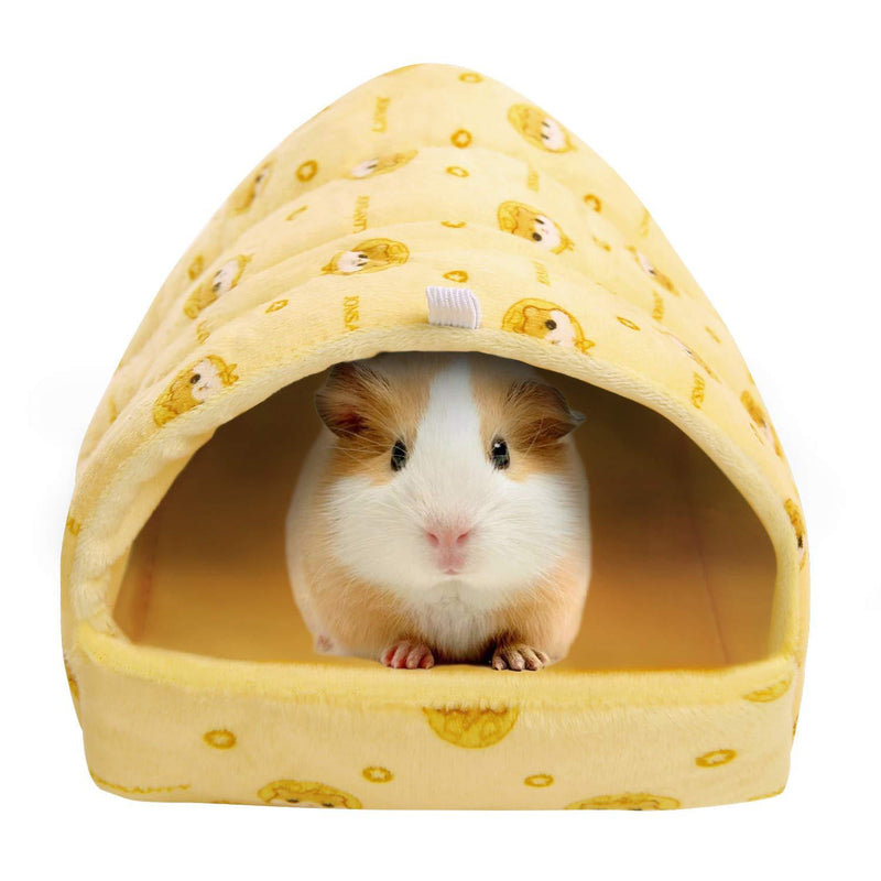 [Australia] - SAWMONG Hamster Bedding House Hideout Cage Accessories Habitat Small Animal Bed for Chinchilla Ferret Rat Hedgehog Supplies (5.91" Length, 4.72" Width, 4.72" Height) 