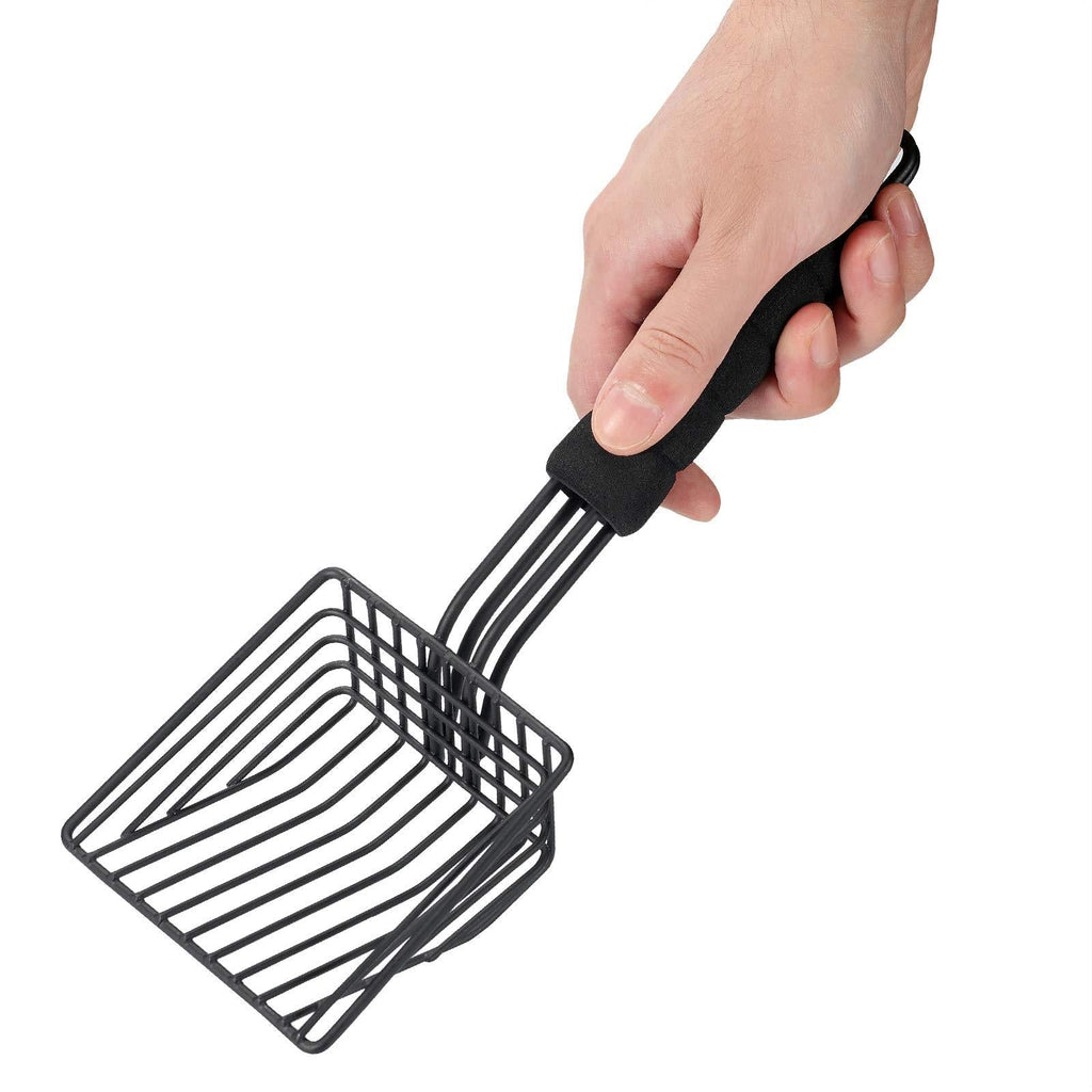 BasicForm Small Cat Litter Scoop–Cute & Durable Stainless Steel Metal Cat Litter Scooper for Cats Owners - Fast Sifting - PawsPlanet Australia