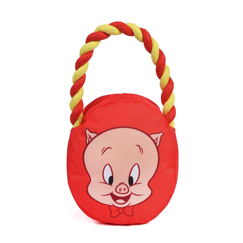 [Australia] - Warner Brothers Looney Tunes Rope Head Stuffed Dog Toy for All Dogs Cute Rope Canvas Dog Toy | Fabric Dog Toys Available in Bugs Bunny, Porky Pig, Marvin the Martian, and Sylvester Varieties 