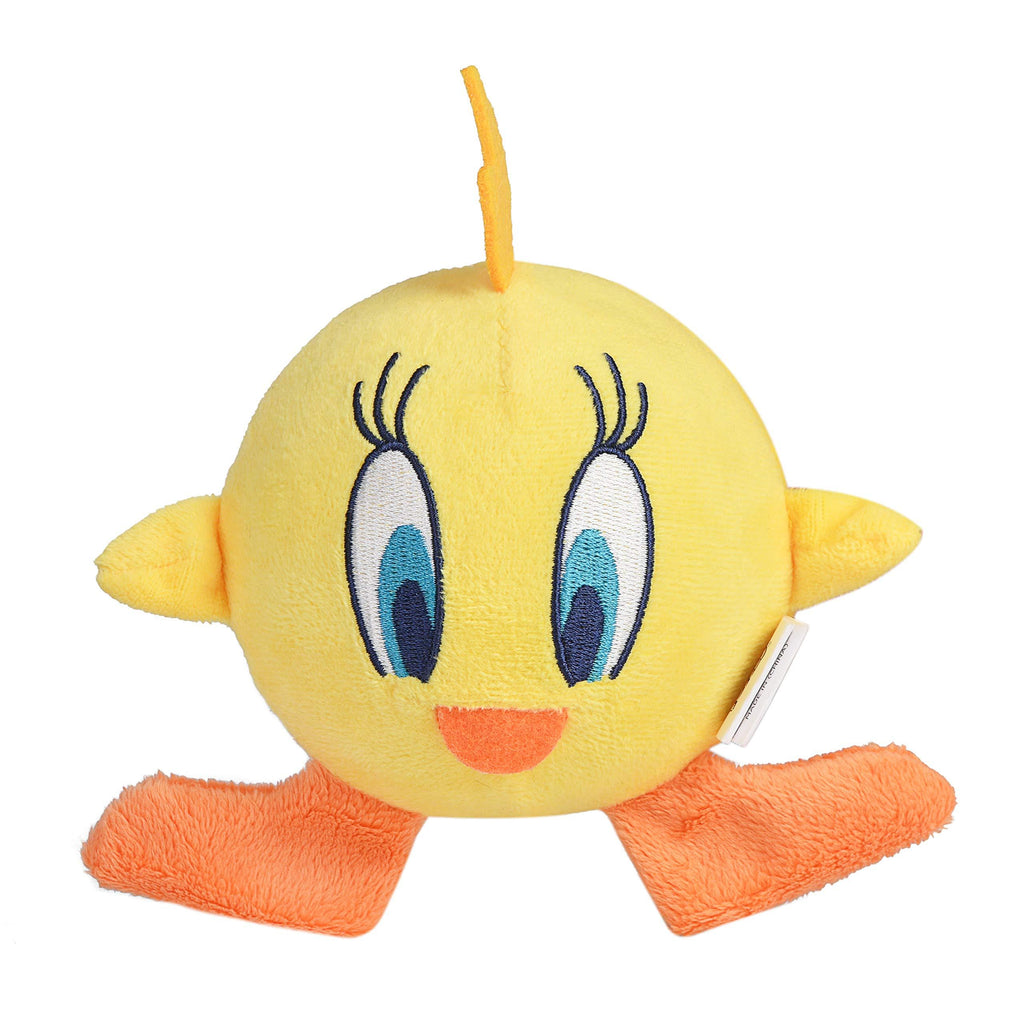 [Australia] - Warner Brothers Looney Tunes Toy Ball Body Dog Toys | Tweety Bird and Tasmanian Devil Plush Dog Toy Varieties | Soft and Cute Squeaky Dog Toys for All Dogs 