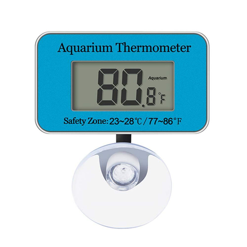 UPLY Betta Aquarium Thermometer LCD Digital Fish Tank Thermometer Waterproof Tank Thermometer with Suction Cup Fresh Water Salt Water - PawsPlanet Australia
