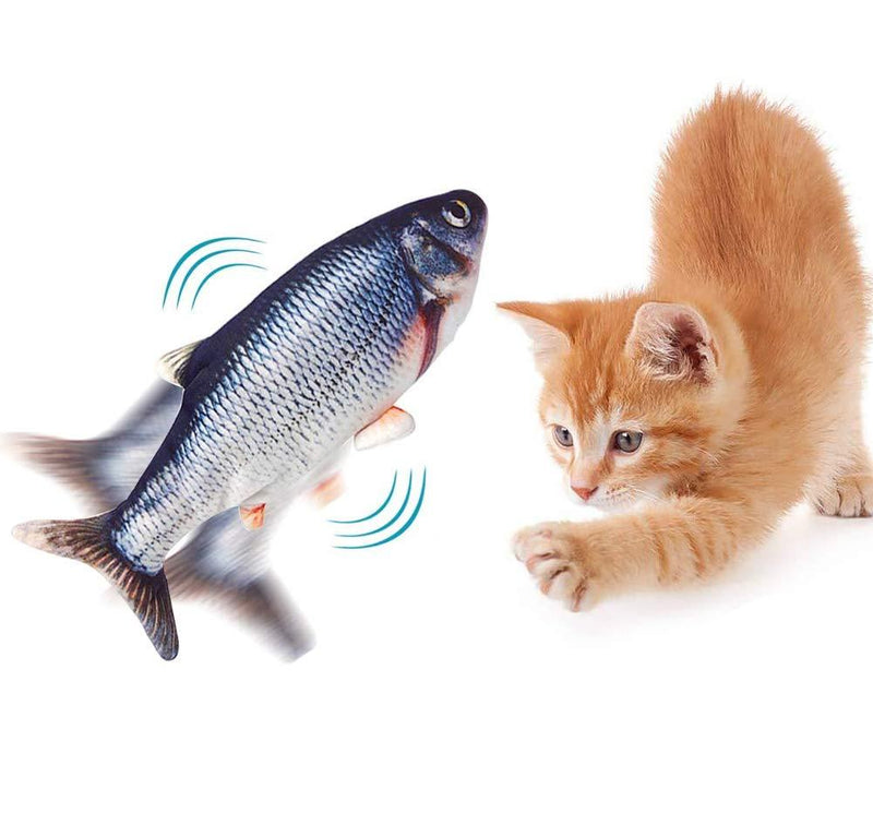 [Australia] - OBEST Cat Toys, Electric Fish Toys, cat Interactive Toys, Moving Fish Toys, Swinging Fish, cat Imitation Fish Toys 
