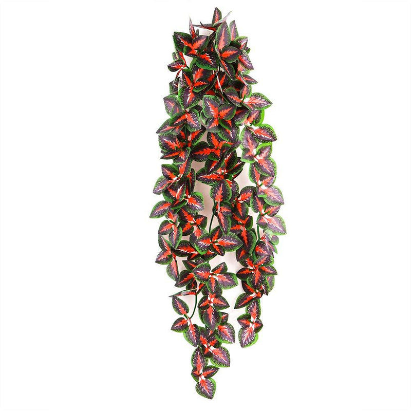 [Australia] - Aqua KT Reptile Red Jungle Vine Decoration for Amphibian Lizard Snake Perch, 20 Inch Length and Made of Plastic 