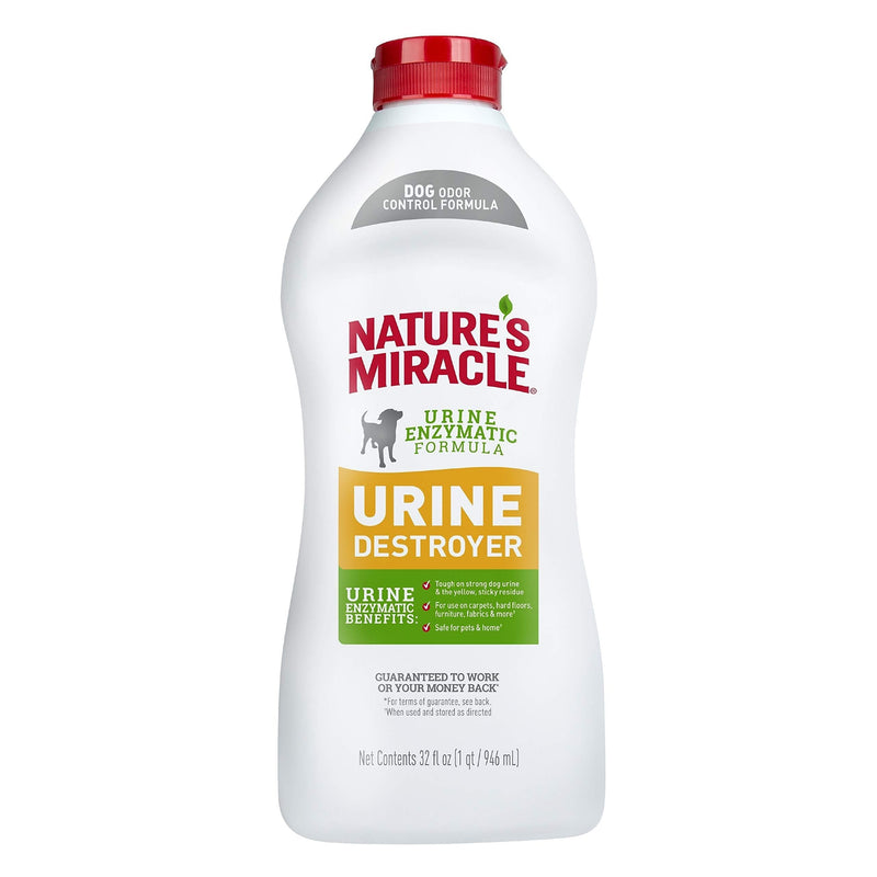 Nature's Miracle Urine Destroyer Dog 32 Ounces, Enzymatic Formula, Pour - PawsPlanet Australia