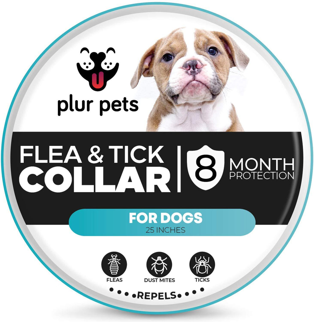 Plur Pets Flea and Tick Collar for Dogs, Natural Flea & Tick Prevention, Control & Repellant, Waterproof & Adjustable - 8 Month Protection - PawsPlanet Australia