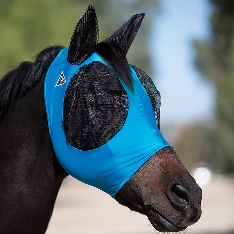 Professional`S Choice Comfort Fit Fly Mask Oversized Blue - PawsPlanet Australia