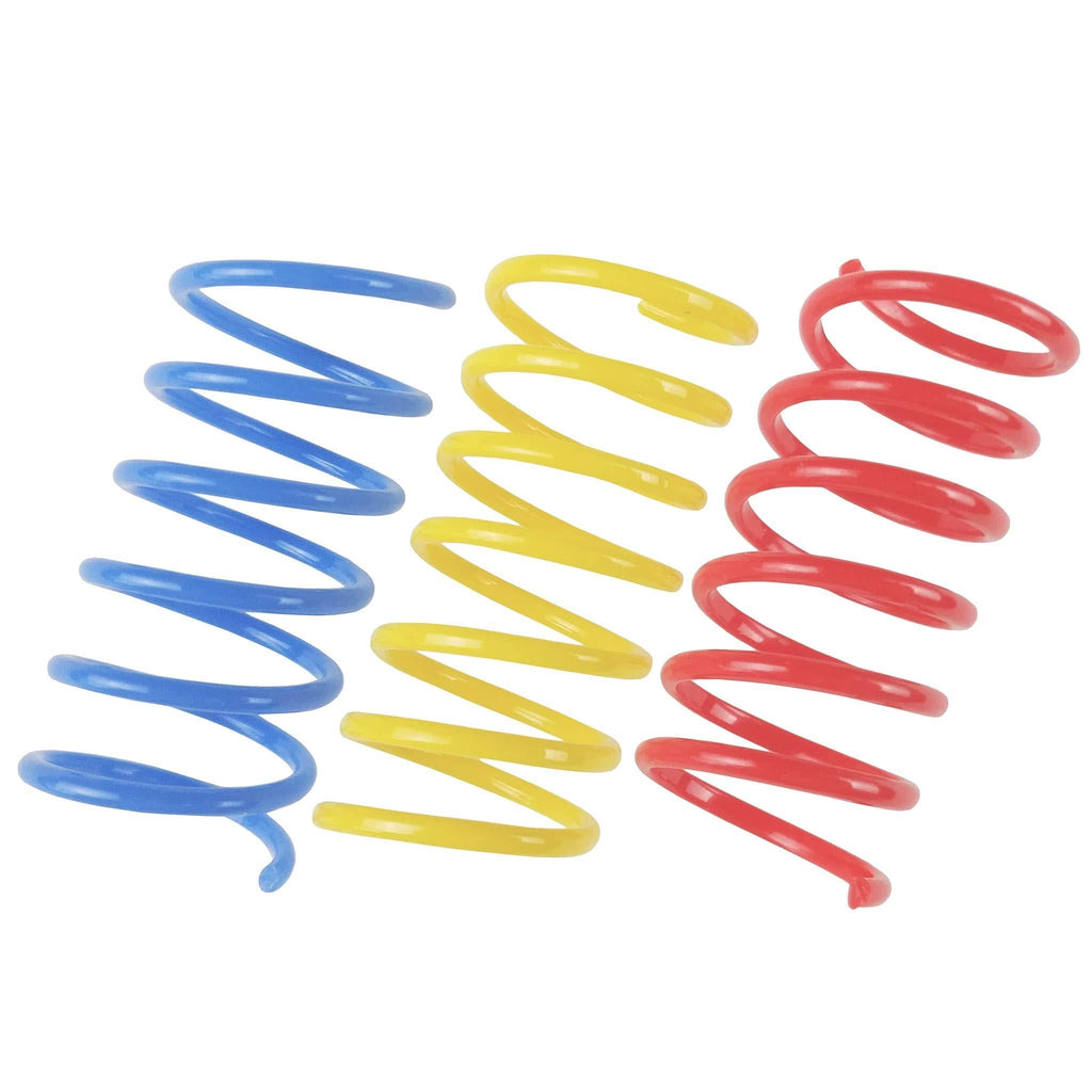 [Australia] - Tamu style Cat Spring Toys (30 Pack), Plastic Coils for Indoor Active Healthy Play, Colorful 2 Inch Spirals 