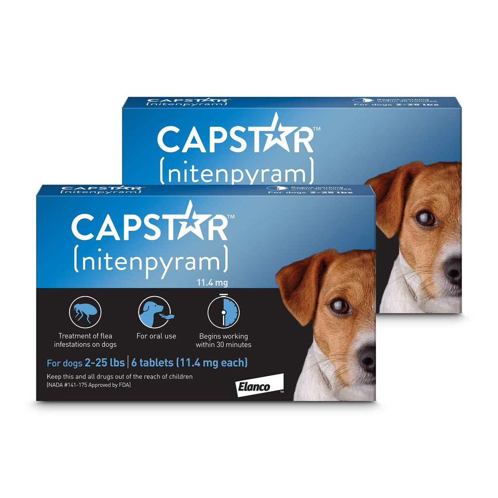 Capstar Flea Tablets for Dogs 2-25 lbs., Count of 12, 12 CT - PawsPlanet Australia