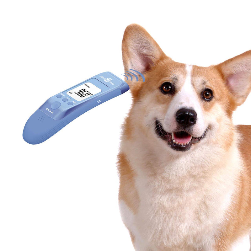 MINDPET-MED Fast Clinical Pet Thermometer for Dogs, Cats, Animals with 3 Switchable Modes (Body, Object Surface Temp,Room), Body Modes accurately Measures pet Ear Temperature, C/F Switchable - PawsPlanet Australia