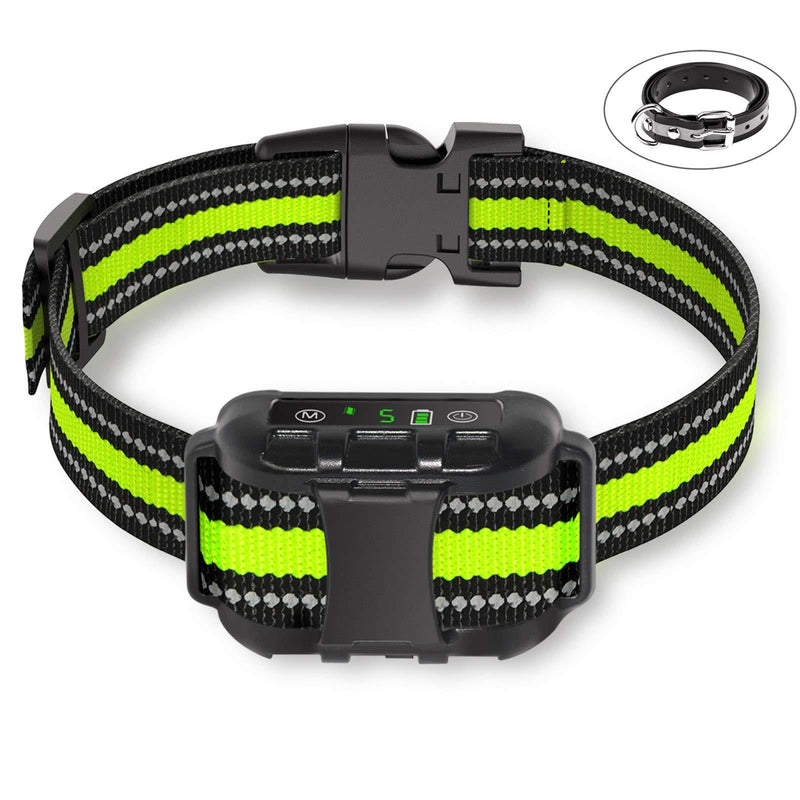 Bark Collar [ Newest 2019 Upgraded ] Rechargeable Shock Training Collar with IP67 Waterproof and Smart Detection Module w/Triple Anti Barking Modes: Beep/Vibration/Shock for Small/Medium/Large dogs Silver-B02 - PawsPlanet Australia