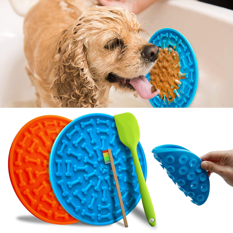[Australia] - GAGILAND Silicone Dog Lick Mat Slow Feeder Dog Distraction Lick Pad with Suction Licking Buddy for Dogs Bathing, Grooming, Anxiety 