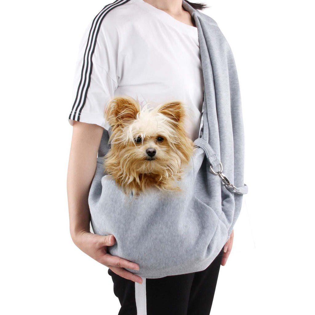 Pet Sling Carrier, Reversible Pet Sling Carrier Hands-Free Pet Dog Cat Carrier Bag Double-Sided Pouch Single Shoulder Bag Pet Soft Comfortable Travel Carrier Bag for Puppy Kitten Rabbit - PawsPlanet Australia