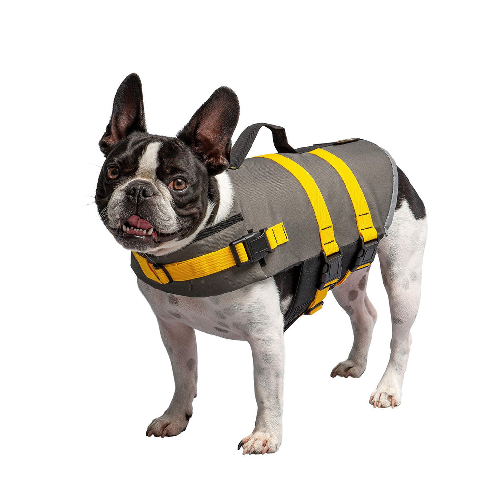 [Australia] - U.S. Army - Dog Life Vest - Keep Your Pet Dog Safe On The Water! With High Buoyancy Foam To Help Your Dog Float, Adjustable Neck And Girth, Sturdy Reinforced Nylon Handle, Metal D-Ring For Leash Small 
