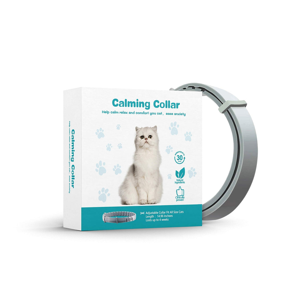 Calming Collar for Cats and Kittens Relieve Reduce Anxiety or Stress Pheromones Formula Waterproof Your Pet Lasting Calm Collar Up to 15 Inch Fits Cat 1Pack - PawsPlanet Australia