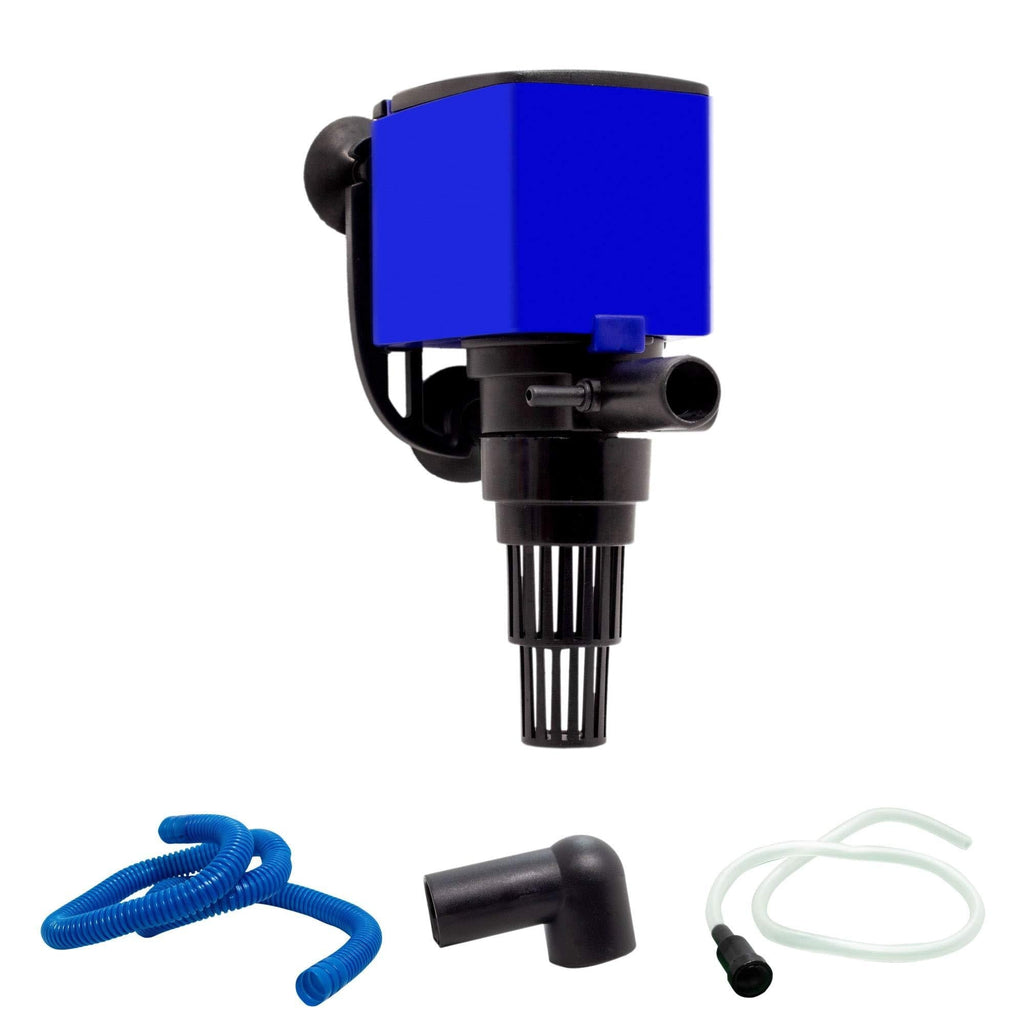 [Australia] - Aqua Dream JA Series Submersible Pump Quiet Internal Aquarium Powerhead Water Pump with 3-in-1 Functionality Circulation, Filtration and Oxygenation for Pond,Fish Tank,Fountain,Hydroponics,Statuary 475 GPH Blue; 1 Pc 