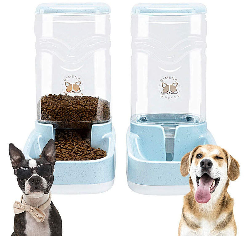 Pet Water Feeder Dispenser, Automatic Pet Waterer,Dog Cat Water Food Combo,Pet Water Dispenser Station,Automatic Gravity Water Drinking Fountain Bottle Bowl Dish Stand 1 Gal (3.8L Feeder Foundation) 3.8L feeder foundation - PawsPlanet Australia