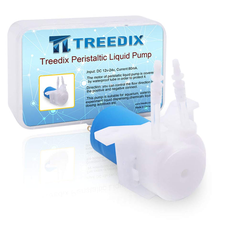 Treedix Peristaltic Dosing Pump Head DC 12v-24v with Hose Connector Compatible with Arduino DIY Aquarium Lab Analytic - PawsPlanet Australia