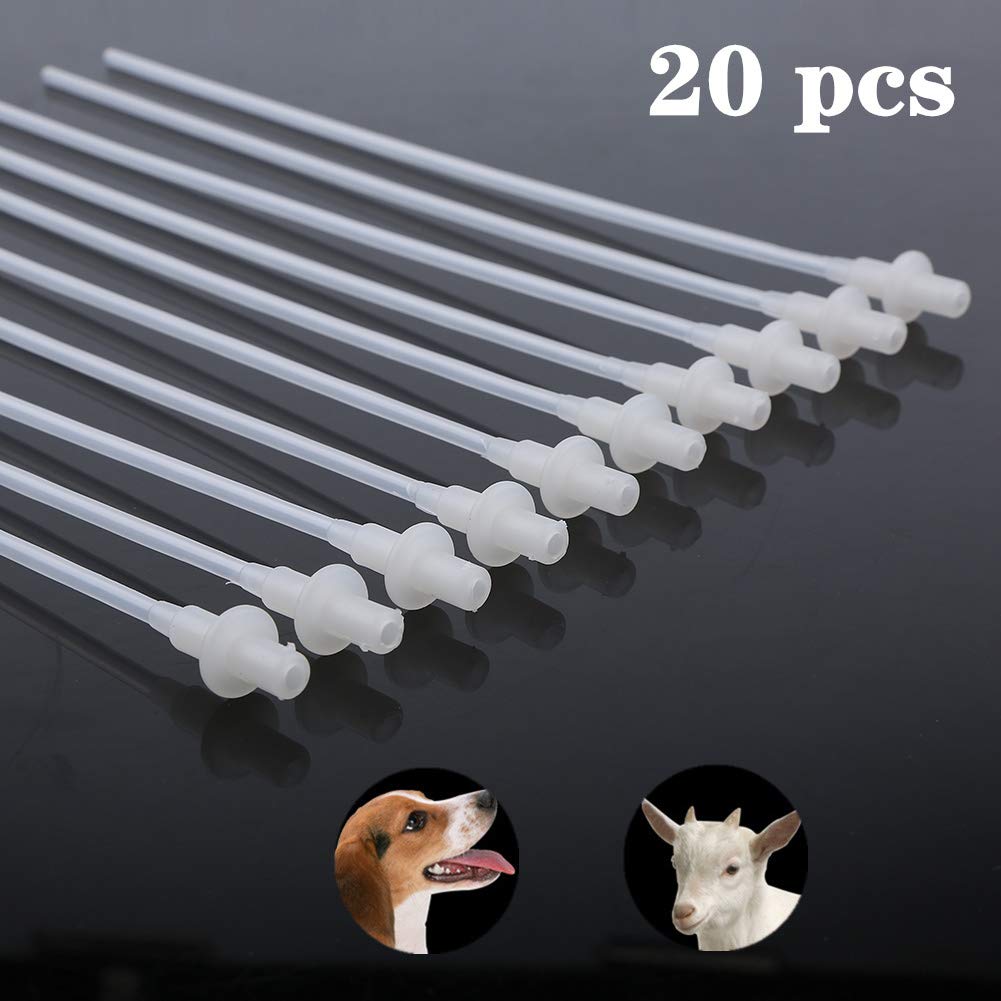 [Australia] - Minelife 20 Pcs Disposable Artificial Insemination Rods Tube for Dog Goat Sheep Breed Rod Test Tube 