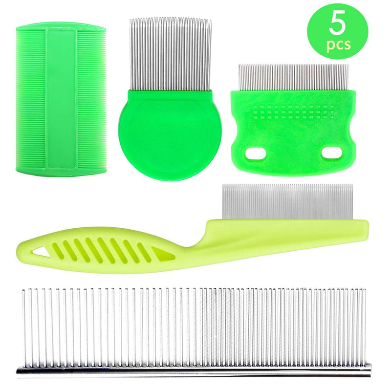 [Australia] - DSSPORT Tear Stain Remover Grooming Combs for Cats Dogs Fine Tooth Stainless Steel Hair Comb 