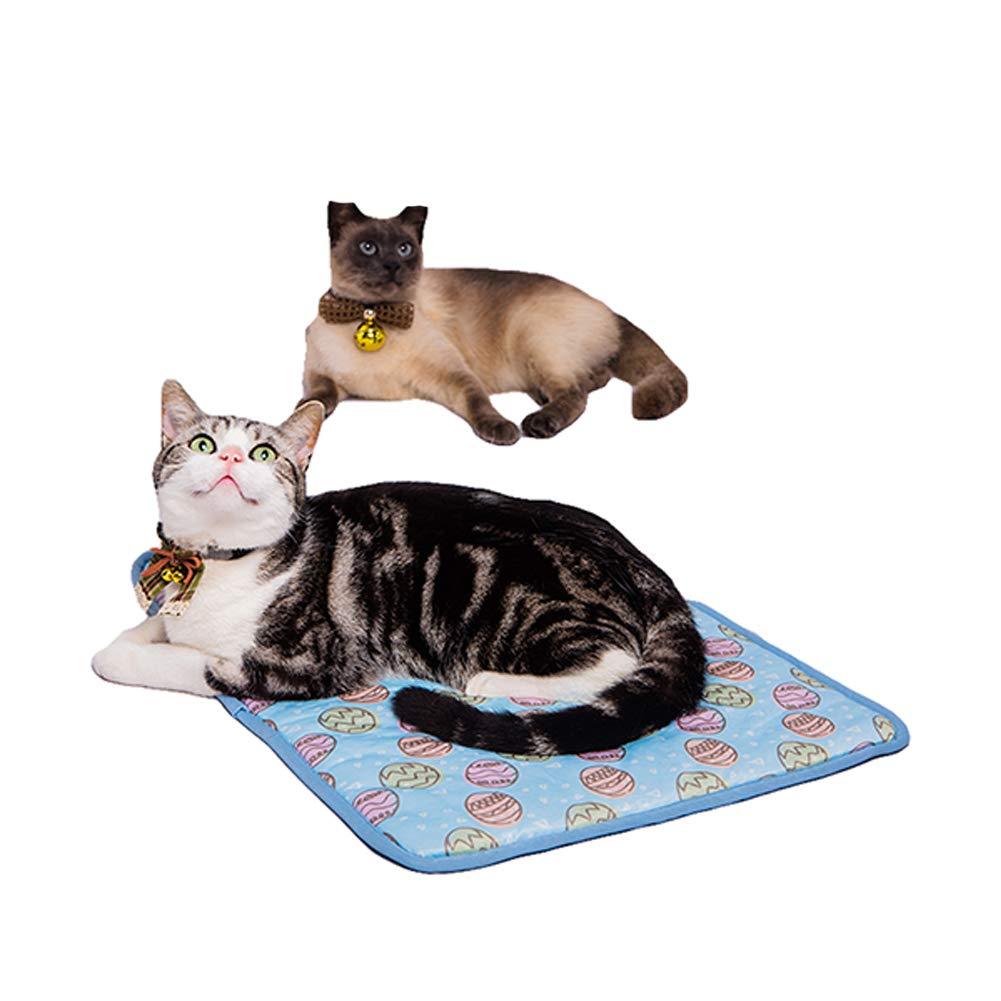 Cuteboom Pet Cooling Mat Cat Dog Cushion Pad Summer Cool Down Comfortable Soft for Pets and Adults (S, Blue) Small - PawsPlanet Australia