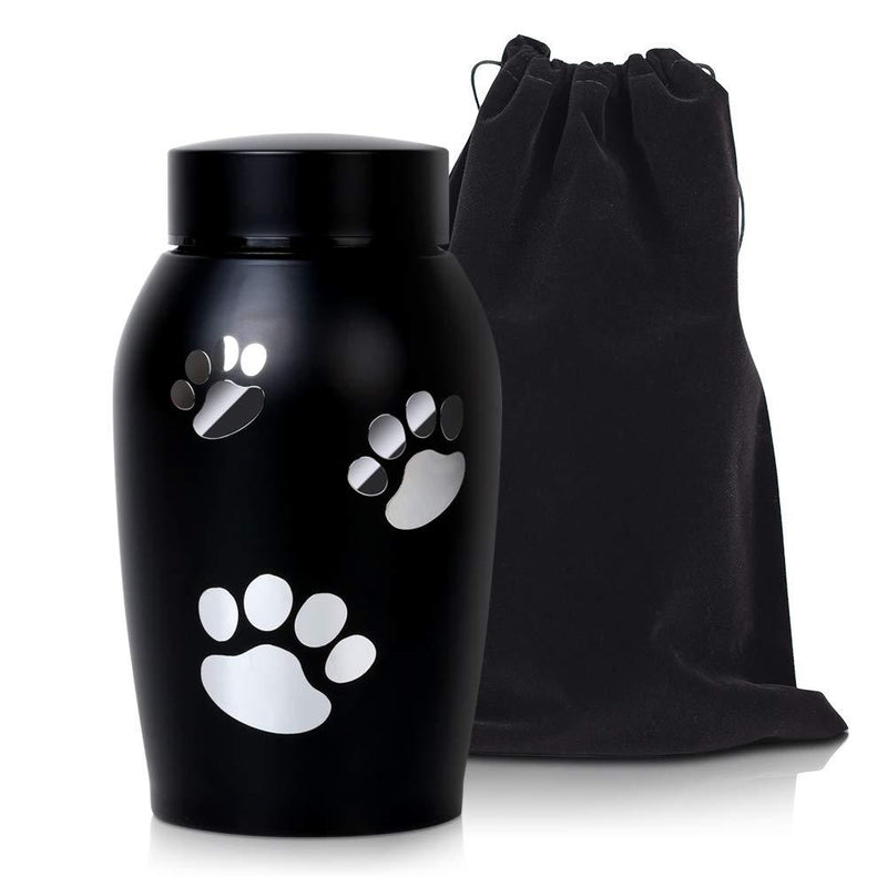 ENBOVE Funeral Cremation Urns for Dogs Cats, in Loving Memory Gone but Not Forgotten You Left Paw Prints on My Heart 3 paw-black - PawsPlanet Australia