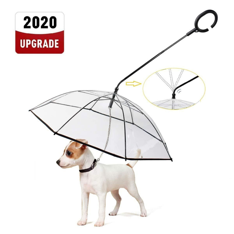 [Australia] - LESYPET Dog Umbrella with Leash, Pet Adjustable Umbrella for Small Dogs 