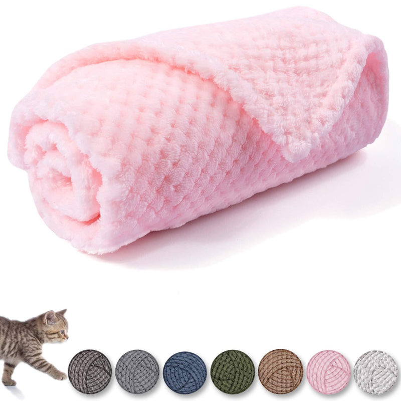 Dog Blanket or Cat Blanket or Pet Blanket, Warm Soft Fuzzy Blankets for Puppy, Small, Medium, Large Dogs or Kitten, Cats, Plush Fleece Throws for Bed, Couch, Sofa, Travel M/32" x 40" Bright Pink - PawsPlanet Australia