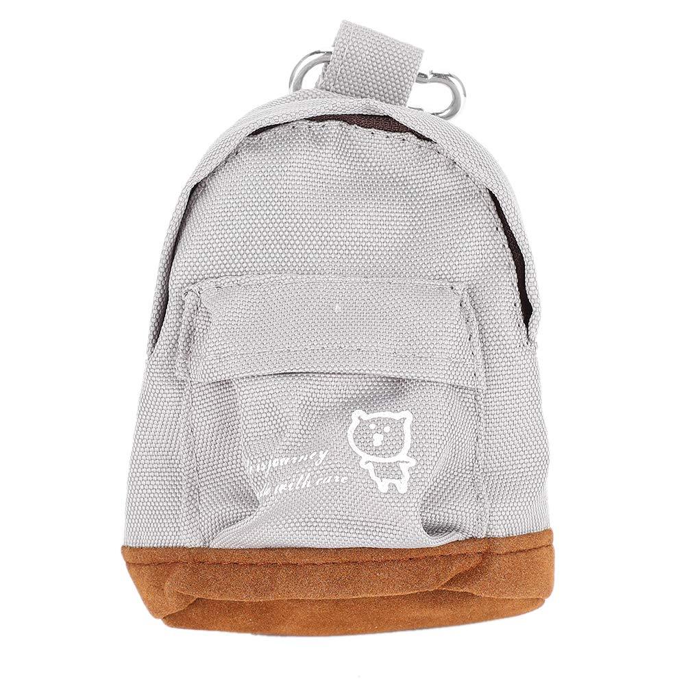 Cinnyi Travel Bag for Small Pet, Oxford Cloth Hamster Carrier with Hook Mini Outgoing Bag for Small Hedgehog Rabbit Totoro Squirrel(Gray White) - PawsPlanet Australia