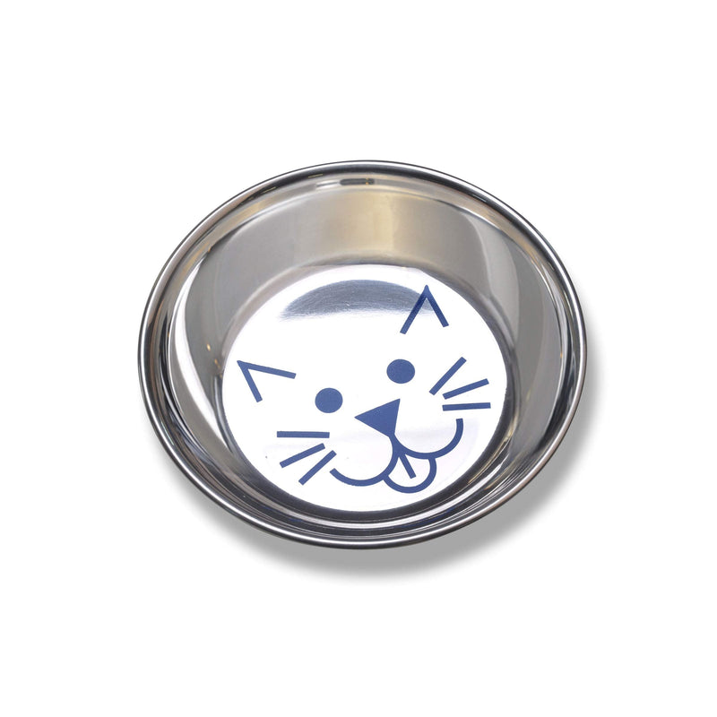 Van Ness Stainless Steel Saucer Style Cat Dish, 8 Ounce - PawsPlanet Australia