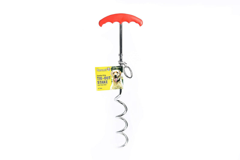 Roscoe's Pet Products Comfort Grip Tie Out Stake for Dogs. Multiple Sizes Available. 8mm, 16 inch - PawsPlanet Australia