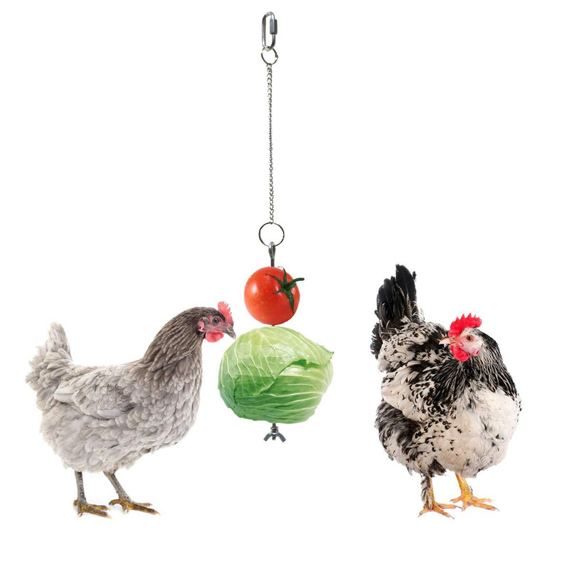 [Australia] - Vehomy Chicken Veggies Skewer Fruit Holder for Hens Pet Chicken Vegetable Hanging Feeder Toy for Hens Large Birds 1pc 