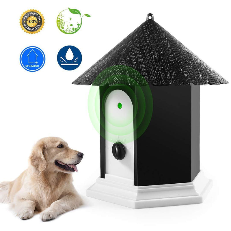 [Australia] - Humutan Anti Barking Device, Ultrasonic Barking Control Device, Waterproof Outdoor Anti Bark Deterrents in Birdhouse Shape 