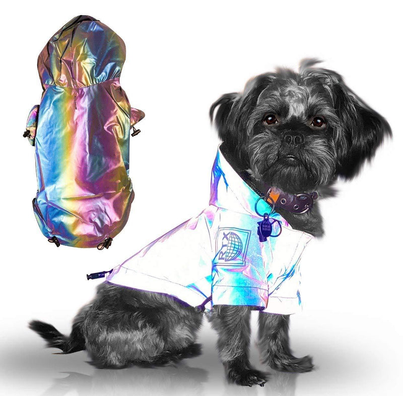 Saucy dawg Reflective Dog Jacket, Waterproof, high Visibility, Color Reflective (Large) - PawsPlanet Australia