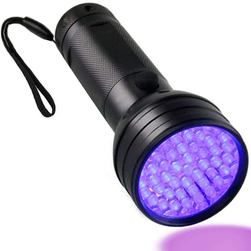 Meric Flashlight, Handheld Super Bright Pet Urine Detector for Dog & Cat, Spots Invisible Stains, 51 Bulbs up to 395MM, Aluminum Alloy Material, Multifunctional Torch - PawsPlanet Australia